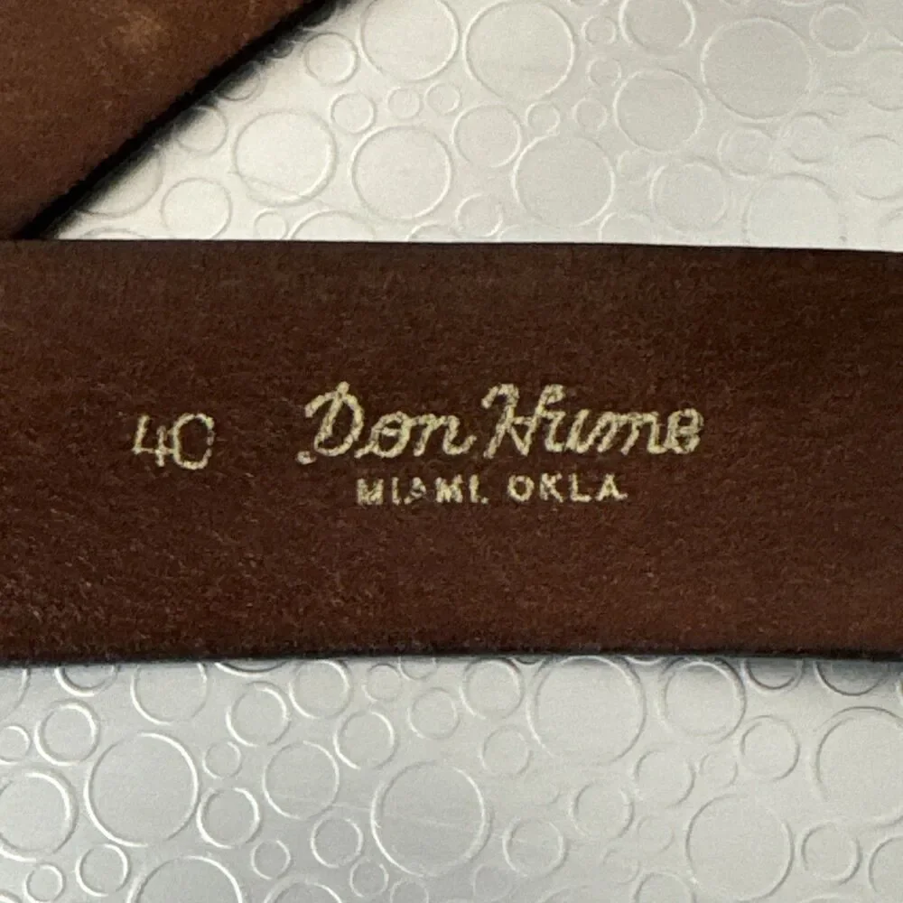 Don Hume B111 Stiffened Leather Duty Security Uniform Belt 40 Tactical CCW EDC